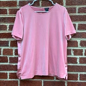 Ann Taylor Velvet and Satin Shirt